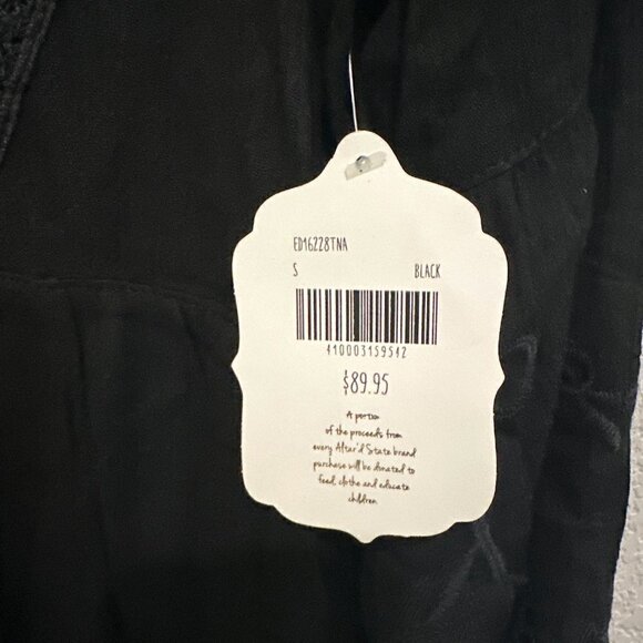 NWT Altar’d State Women's Black V-Neckline Tunic Tops Size Small - Picture 7 of 8